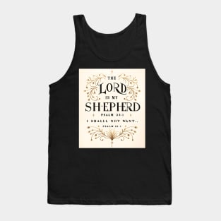 Psalm 23:1 The Lord Is My Shepherd Christian Tank Top